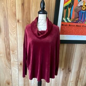 Soft velour cowl next top